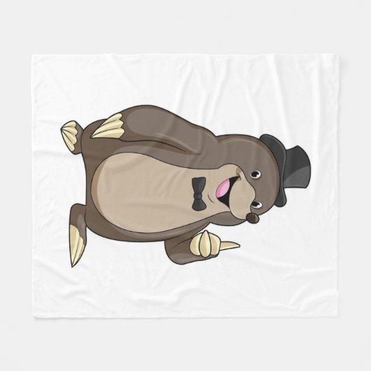 Rolle als Erbgut mit Krawatte Fleecedecke (Vorderseite (Horizontal))