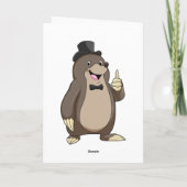 Rolle als Erbgut mit Krawatte Karte (Rückseite)