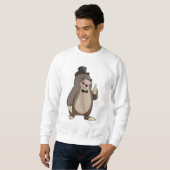 Rolle als Erbgut mit Krawatte Sweatshirt (Vorne ganz)