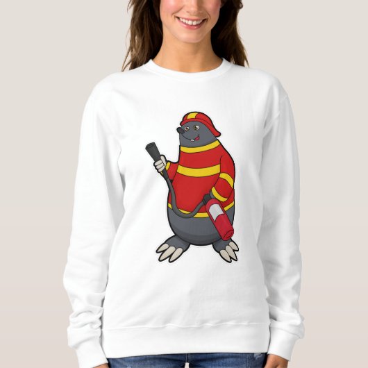 Rolle als Feuerwehrmann mit Feuerlöscher Sweatshirt (Vorderseite)