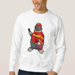 Rolle als Feuerwehrmann mit Feuerlöscher Sweatshirt