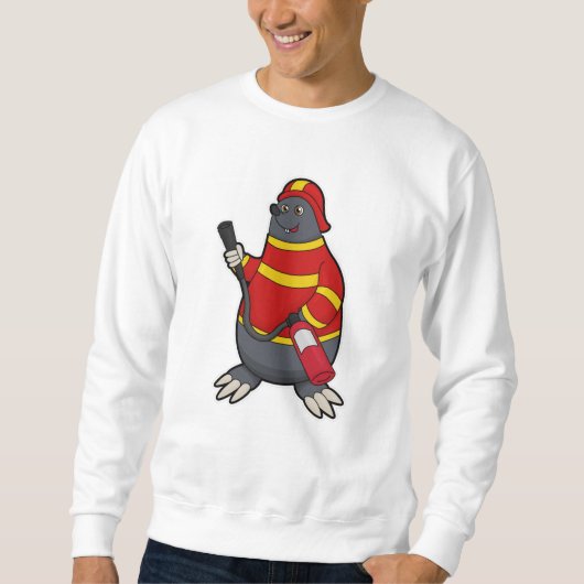 Rolle als Feuerwehrmann mit Feuerlöscher Sweatshirt (Vorderseite)