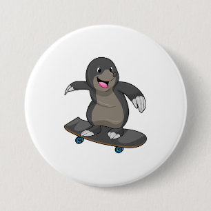 Rolle als Skater mit Skateboard Button