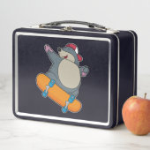 Rolle als Skater mit Skateboard Metall Brotdose (Beispiel)