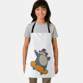 Rolle als Skater mit Skateboard Schürze (Insitu)