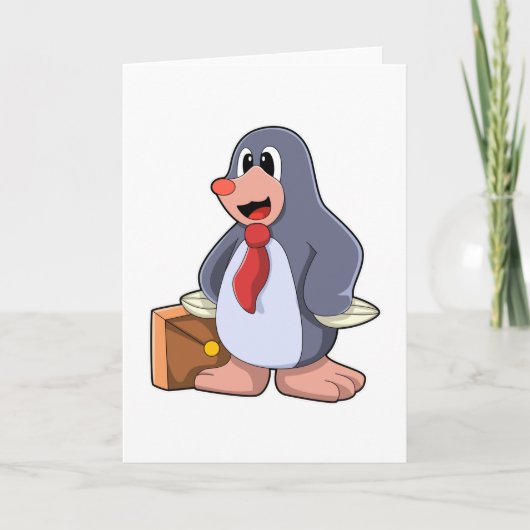 Rolle als Unternehmer mit Beutel Karte (Vorderseite)