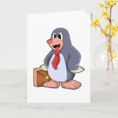 Rolle als Unternehmer mit Beutel Karte (Gelbe Blume)