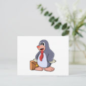 Rolle als Unternehmer mit Beutel Postkarte (Stehend Vorderseite)