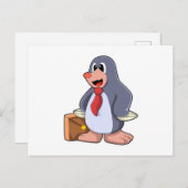 Rolle als Unternehmer mit Beutel Postkarte (Vorne/Hinten)