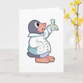 Rolle als Wissenschaftler mit Prüfrohr Karte (Gelbe Blume)