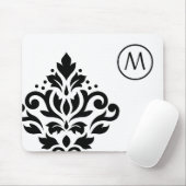 Rolle-Damast glich I (Anfangs) BW aus Mousepad (Mit Mouse)