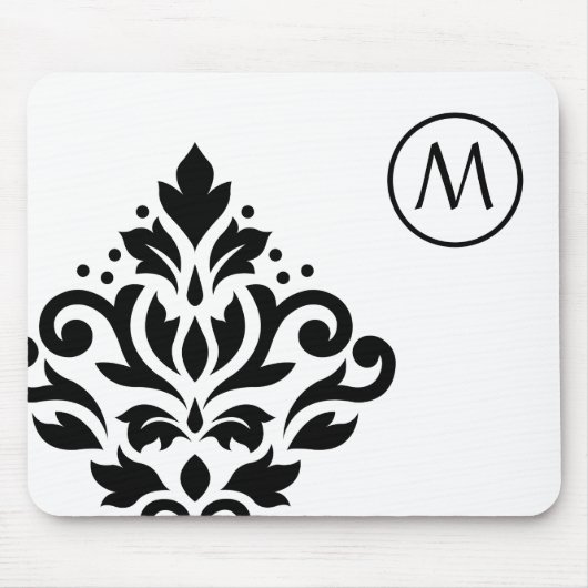 Rolle-Damast glich I (Anfangs) BW aus Mousepad (Vorne)