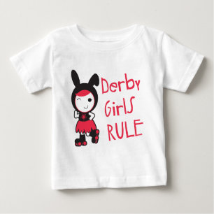 Rolle Derby - Derby-Mädchen-Regel Baby T-shirt