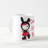 Rolle Derby - Derby-Mädchen-Regel Kaffeetasse (Vorderseite Links)