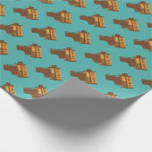 Rolle des Gemusterten Wrapping-Papiers für 35 mm K Geschenkpapier (Ecke)