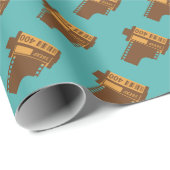 Rolle des Gemusterten Wrapping-Papiers für 35 mm K Geschenkpapier (Rolleneckpunkt)