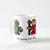 Rolle, die FTW, Zauberer, Sorceress u. Mage spielt Kaffeetasse (Vorderseite Links)