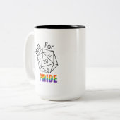 Rolle für Stolz Zweifarbige Tasse (Vorderseite Links)