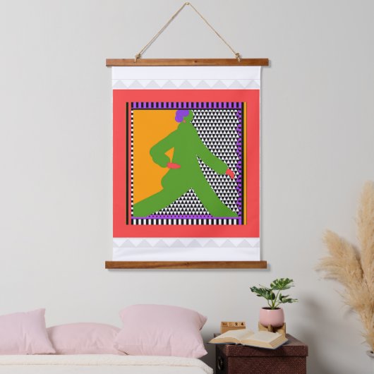 Rolle grün wandteppich mit holzrahmen (Schlafzimmer)