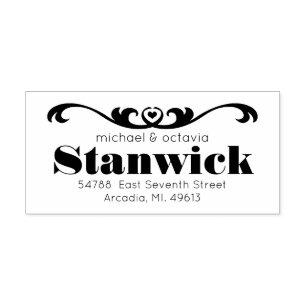 Rolle-Herz-kundenspezifische Gummistempel