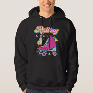 Rolle in 8 Jahre alte Rollschuhe 8. Geburtstag  Hoodie