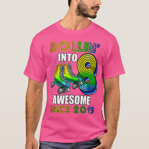 Rolle in 8 Tolles 2015 Roller Skating 8. Geb T-Shirt