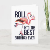 Rolle in deinen besten Geburtstag ever lustiger Fl Karte (Vorderseite)