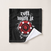 Rolle mit ihr (Hockey) Badhandtuch Set (Waschlappen)