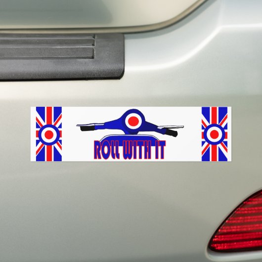 Rolle mit ihr Mod-Roller-Junge Autoaufkleber (Auf Auto)