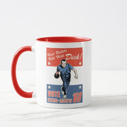 Rolle mit Nixon Tasse (Links)