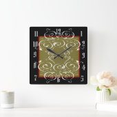 Rolle Quadratische Wanduhr (Zuhause)