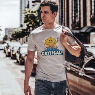 Rolle spielen Würfel Cartoon T-Shirt