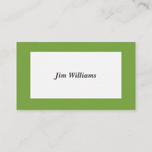 Rolled Green Sod Visitenkarte (Rückseite)