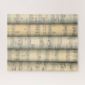Rolled Sheet Music ~ Musical Notes ~ Party Time ~ Puzzle (Horizontal)