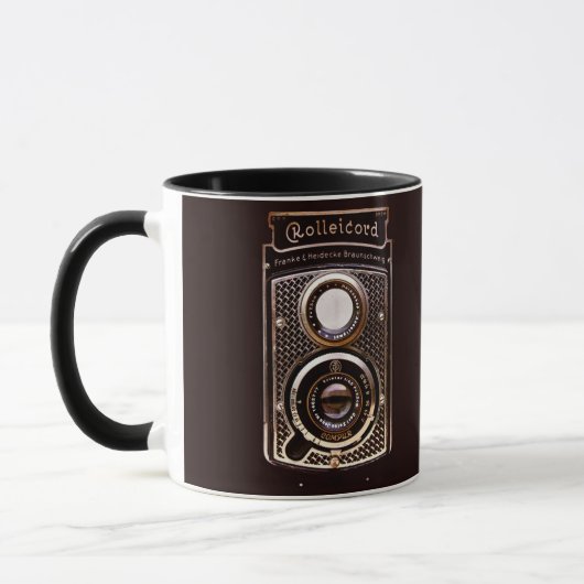 Rolleicord Kunst-Dekokamera Tasse (Links)