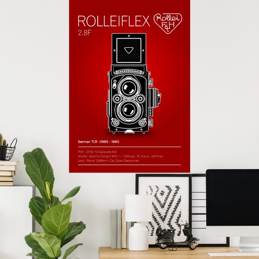Rolleiflex 2,8F Poster (Heimbüro)