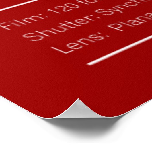 Rolleiflex 2,8F Poster (Ecke)