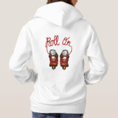 Rollen auf aggressiven Rollerblättern Hoodie (Rückseite)