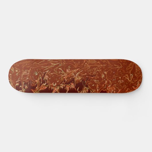 Rollen auf Flammendeckendesign Skateboard (Horizontal)