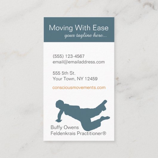 Rollen auf Wiederholungs-Visitenkarten Visitenkarte (Rückseite)