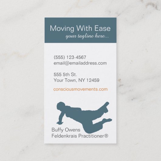 Rollen auf Wiederholungs-Visitenkarten Visitenkarte (Rückseite)