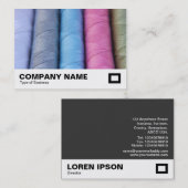 Rollen aus Baumwolle Visitenkarte (Vorne/Hinten)