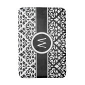 Rollen-Damask 2Part-Tn-BW & Band (Personalisiert) Badematte (Vorderseite Vertikal)