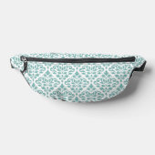Rollen-Damask-Aquamarines Muster Bauchtasche (Ablage )