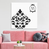 Rollen-Damaskus außerhalb des Set I (anfänglich Ve Leinwanddruck (Insitu (Wohnzimmer))