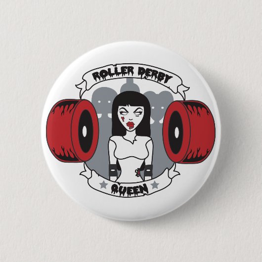 Rollen-Derby-Königin Button (Vorderseite)