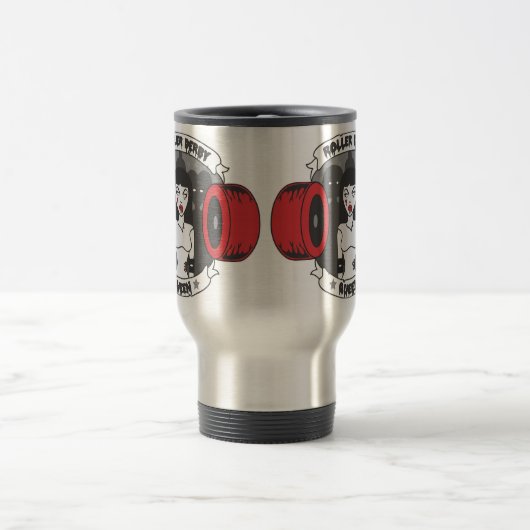 Rollen-Derby-Königin *Updated* Reisebecher (Mittel)