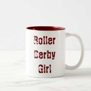 Rollen-Derby-Mädchen - Schale Zweifarbige Tasse