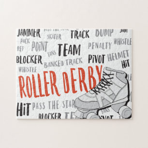 Rollen-Derby-Puzzlespiel Puzzle