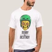 Rollen-Derby-Schädel-T - Shirt (Vorderseite)